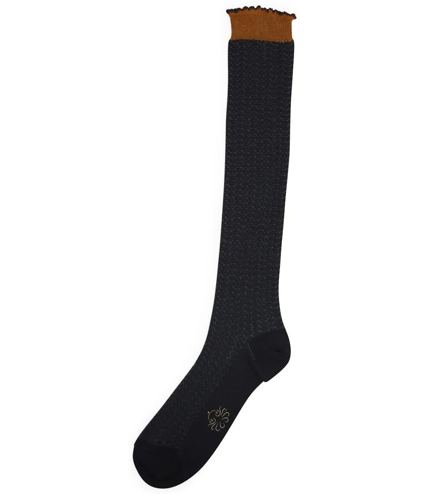 Alto Milano Smoke Gilma Long Sock