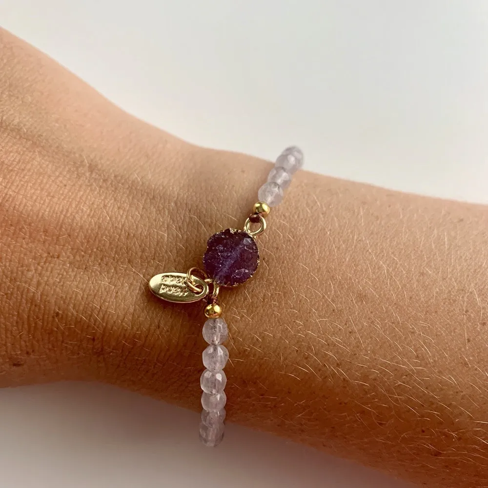 Armband 'Moonstone' (paars)