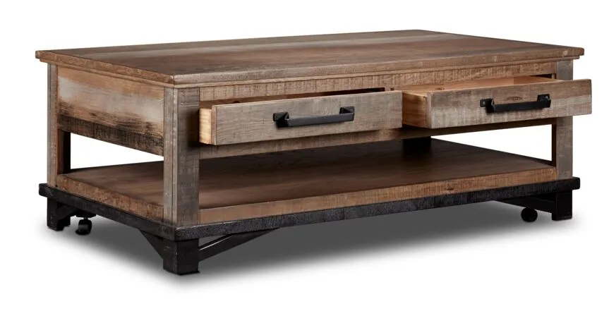 Baron Coffee Table - Barnwood