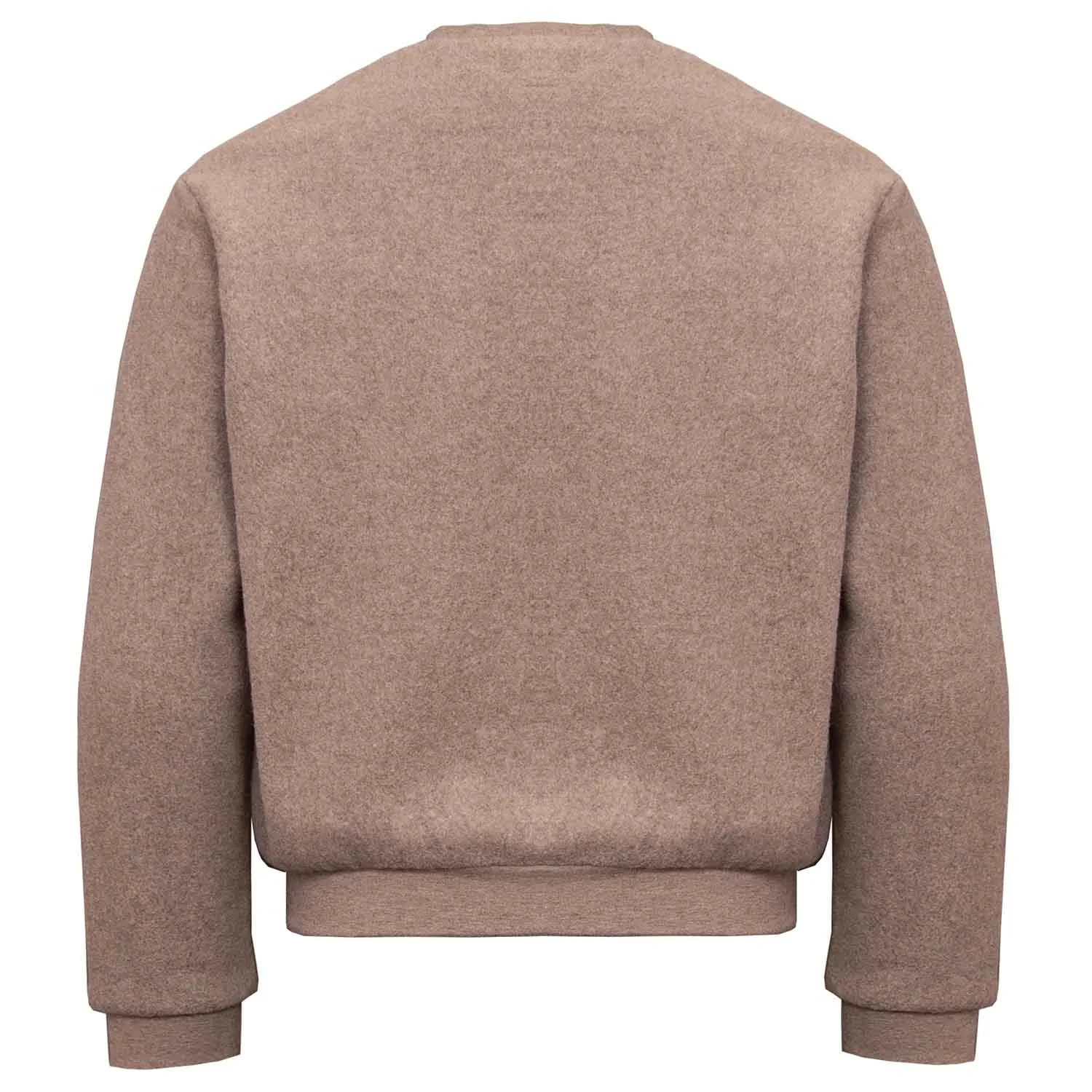 Beige fleece sweatshirt met eenhoornapplicatie