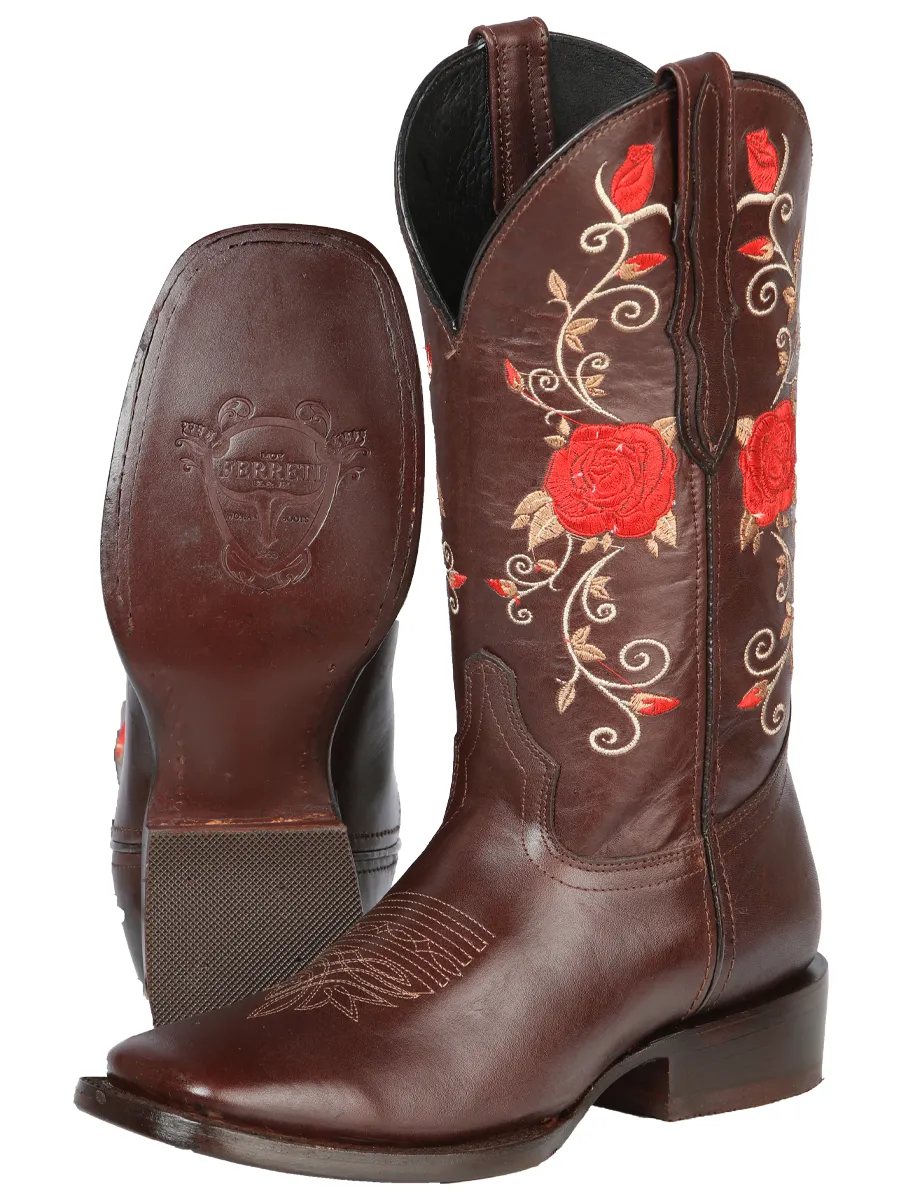 Botas Vaqueras para Damas FERRETI Horma Texas DM-T1-DN Café