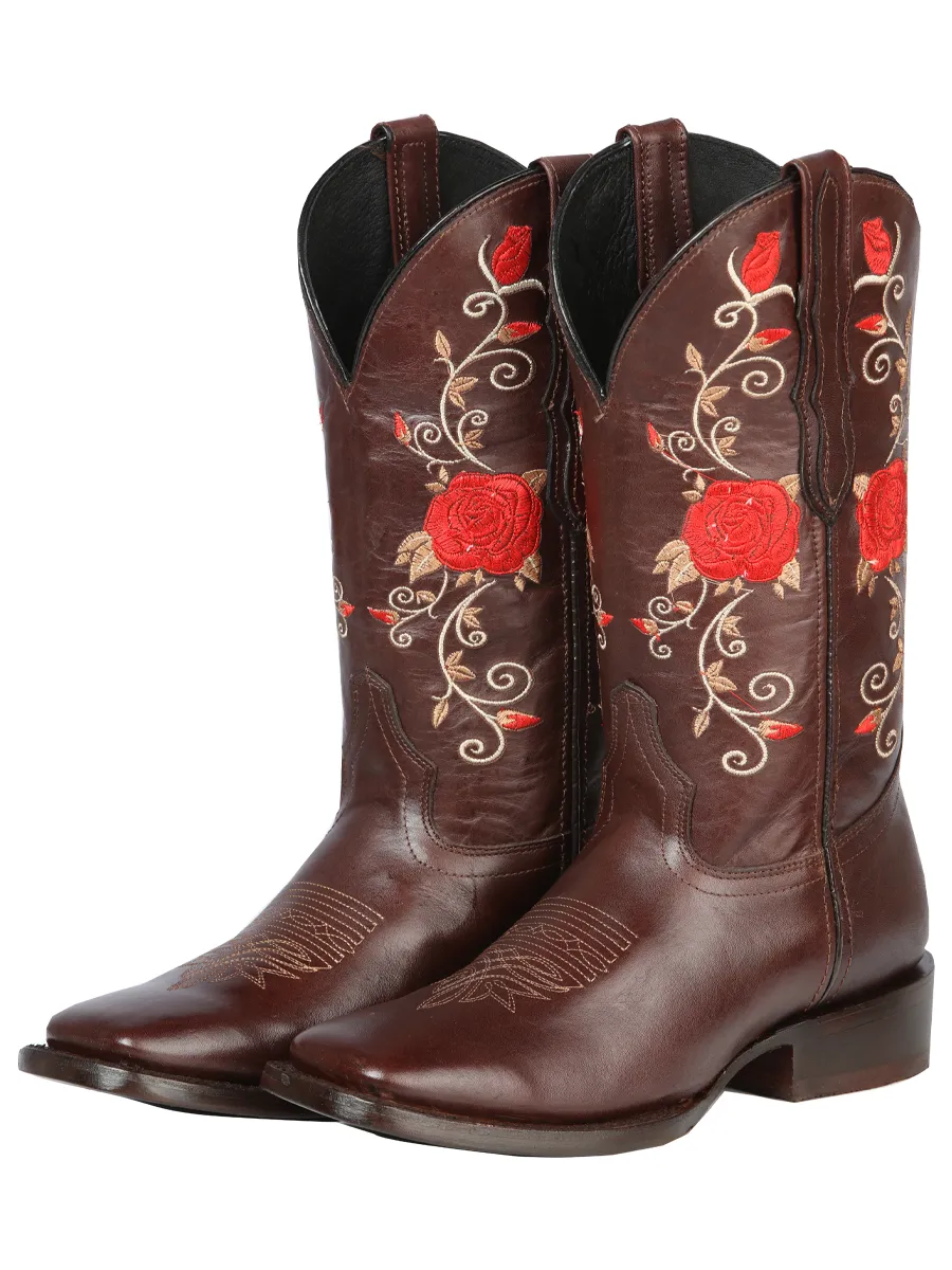 Botas Vaqueras para Damas FERRETI Horma Texas DM-T1-DN Café