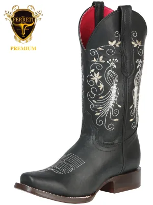 Botas Vaqueras para Damas FERRETI Horma Texas Fer-Dam-3-3 Negro