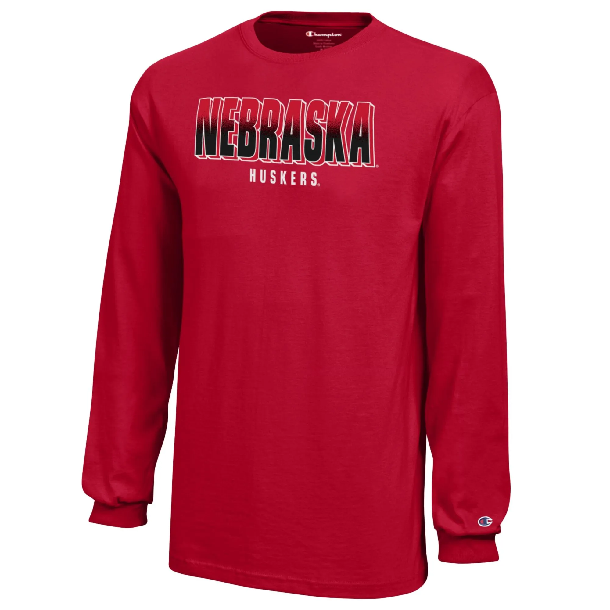 Boys' Nebraska Huskers Youth Fade Longsleeve