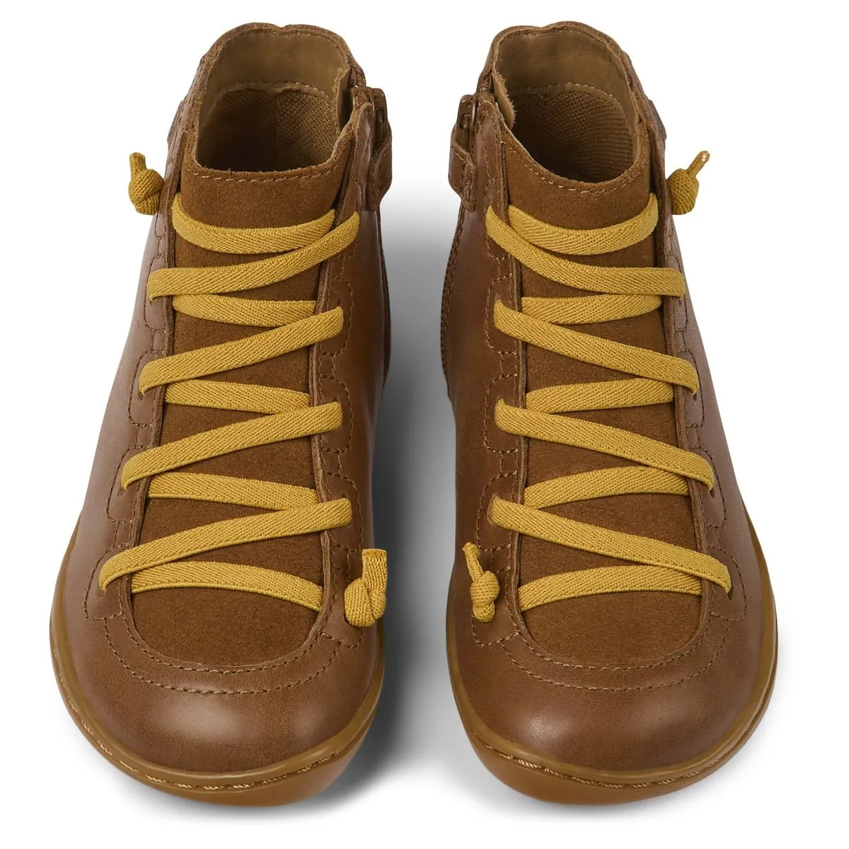 Camper Peu Kids Bottines Camel Jaune