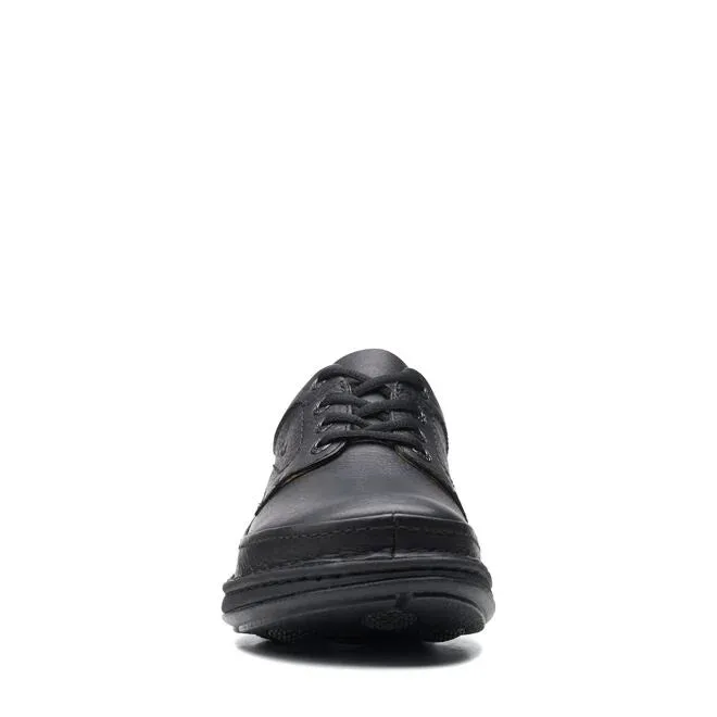 CLARKS | ZAPATOS DERBY HOMBRE | NATURE THREE BLACK LEATHER | NEGRO