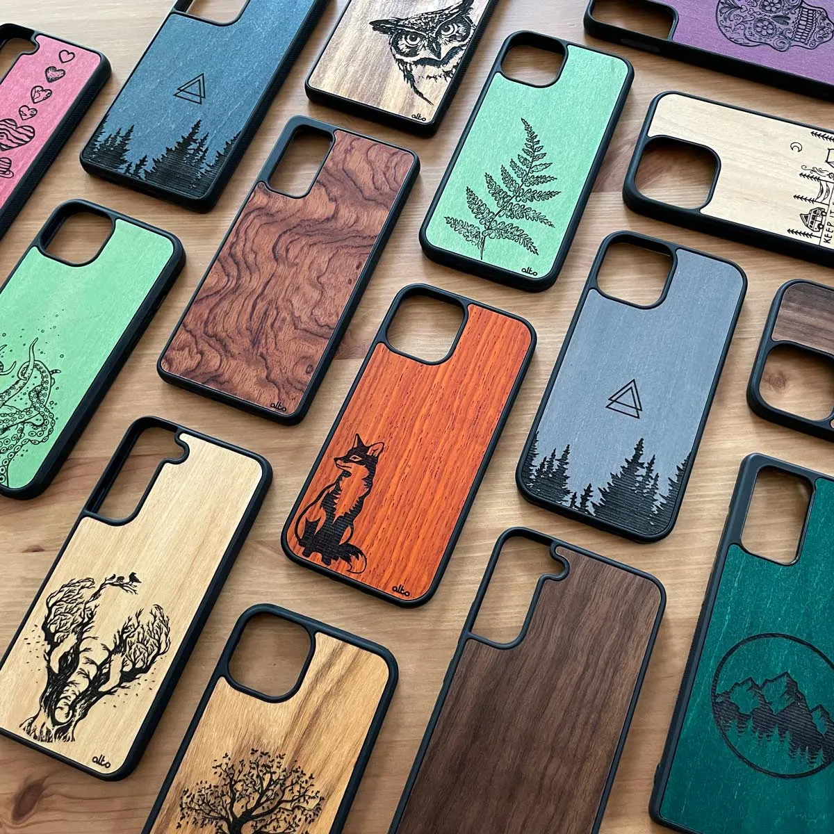 Custom Case Designer for Engraved Wood Phone Cases