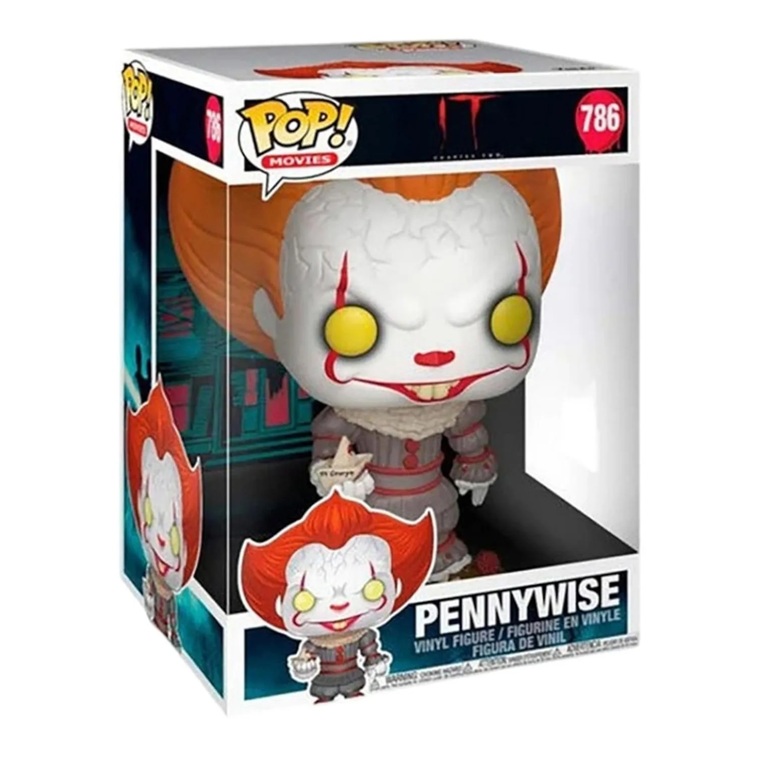 Funko Pop Pennywise con bote 786 10 pulg It capítulo 1