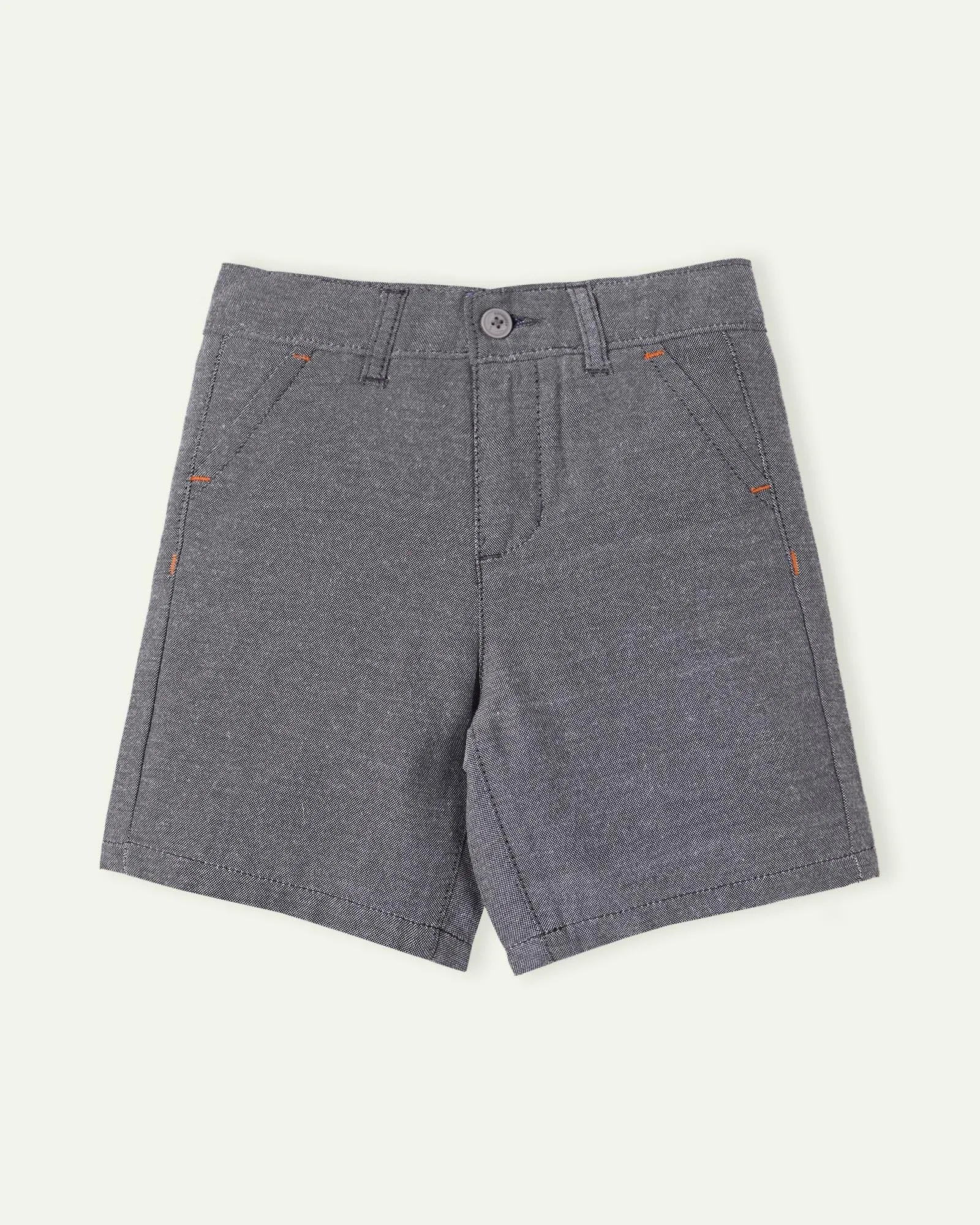 Grey Chambray Shorts