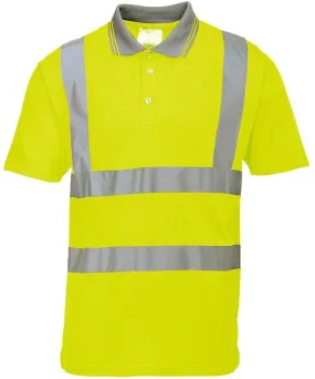 High-visibility poloshirt geel Portwest