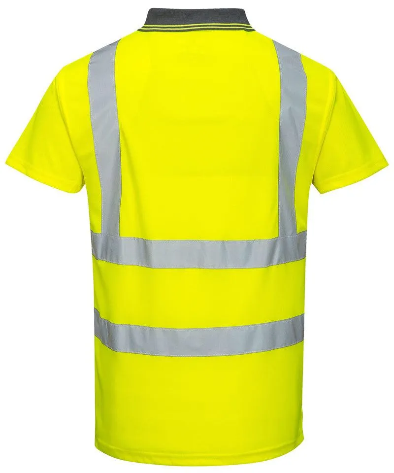 High-visibility poloshirt geel Portwest