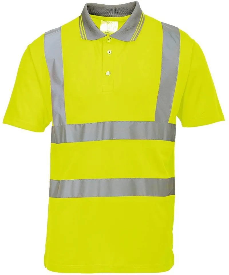 High-visibility poloshirt geel Portwest