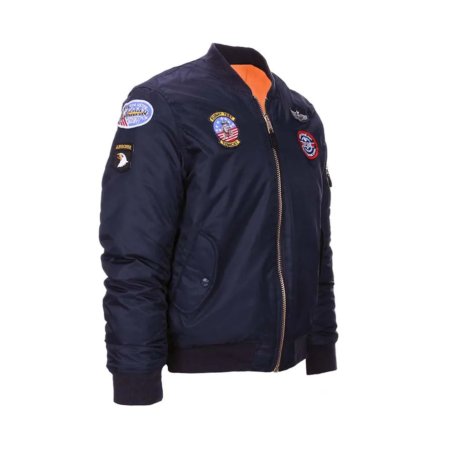 Kinder MA-1 flight jacket USAF Blauw