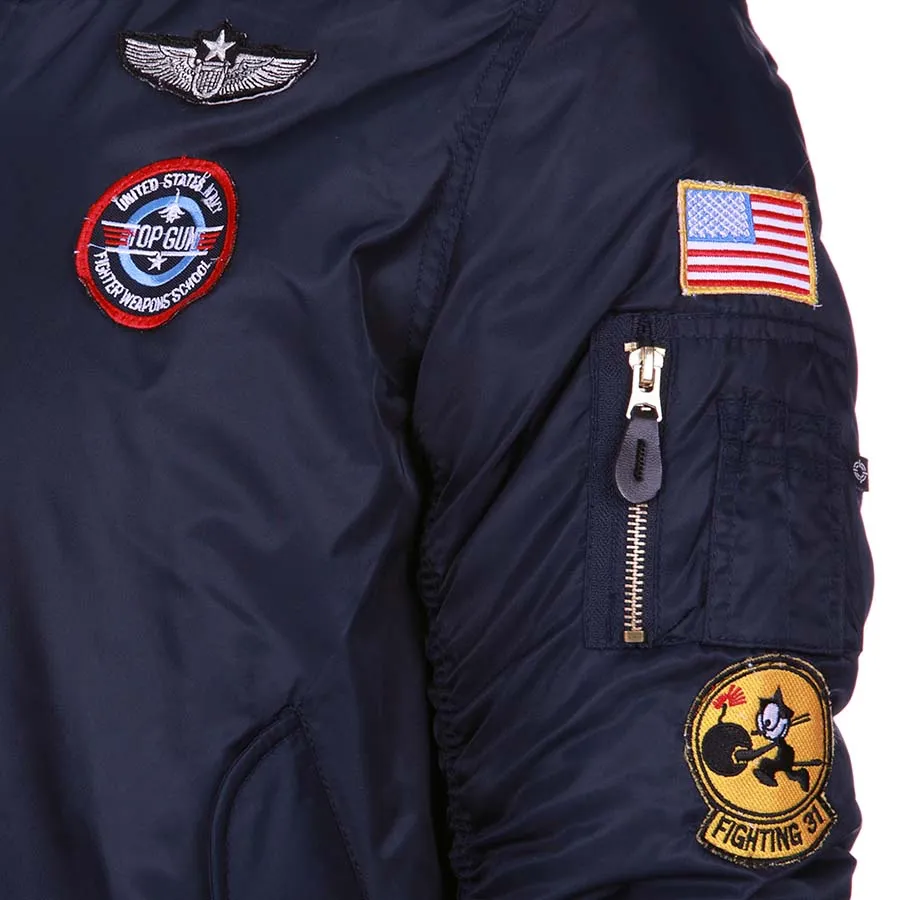 Kinder MA-1 flight jacket USAF Blauw