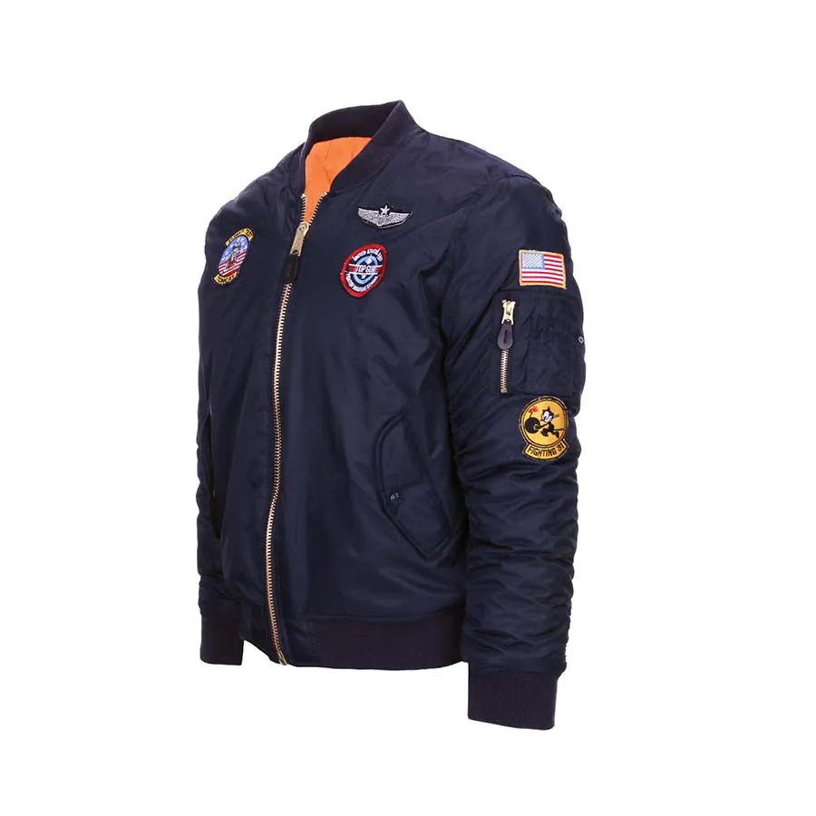 Kinder MA-1 flight jacket USAF Blauw