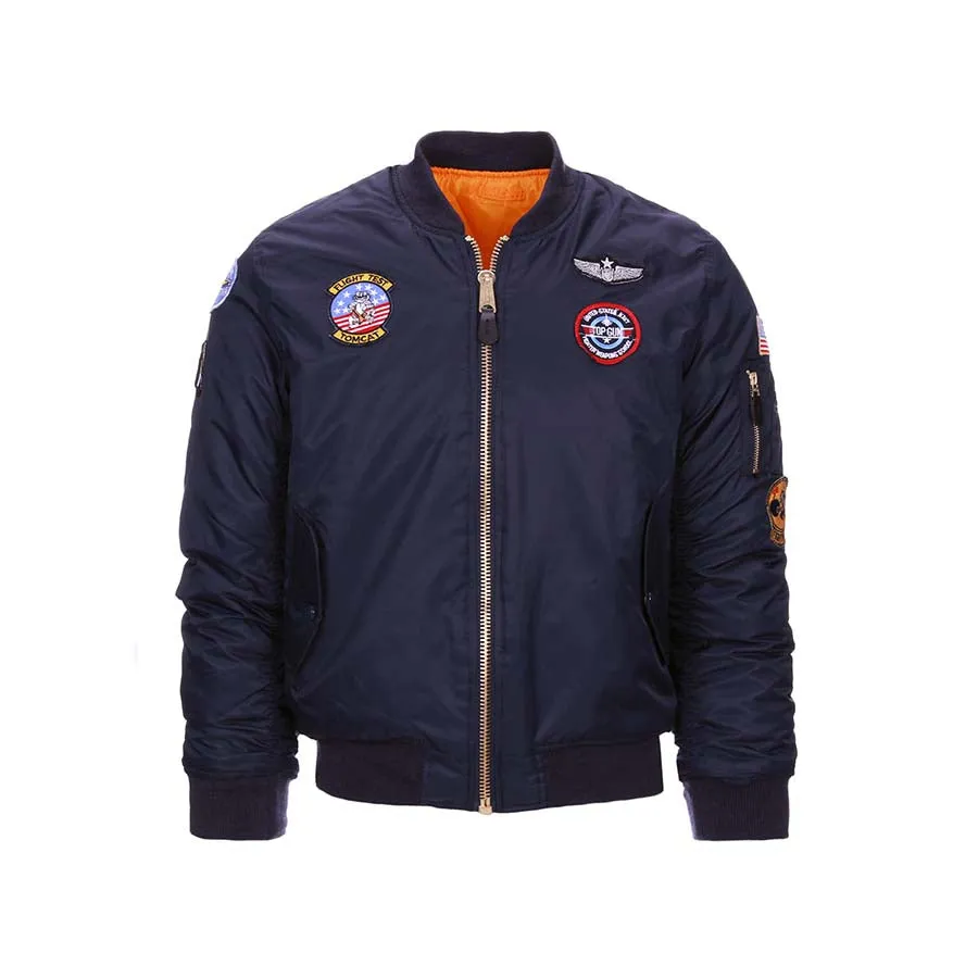 Kinder MA-1 flight jacket USAF Blauw