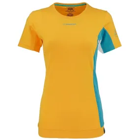 La Sportiva Women's Elixir T-Shirt Papaya/Blue Moon S