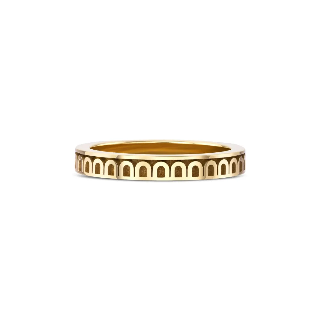 L'Arc de DAVIDOR Ring PM, 18k Yellow Gold with Satin Finish