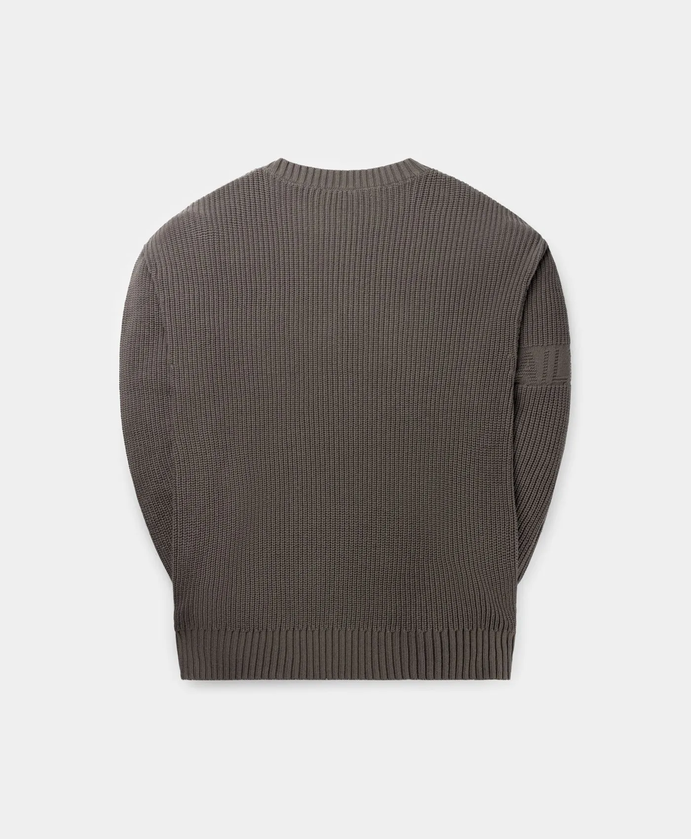 RABBIT GREY BAND KNIT SWEATER