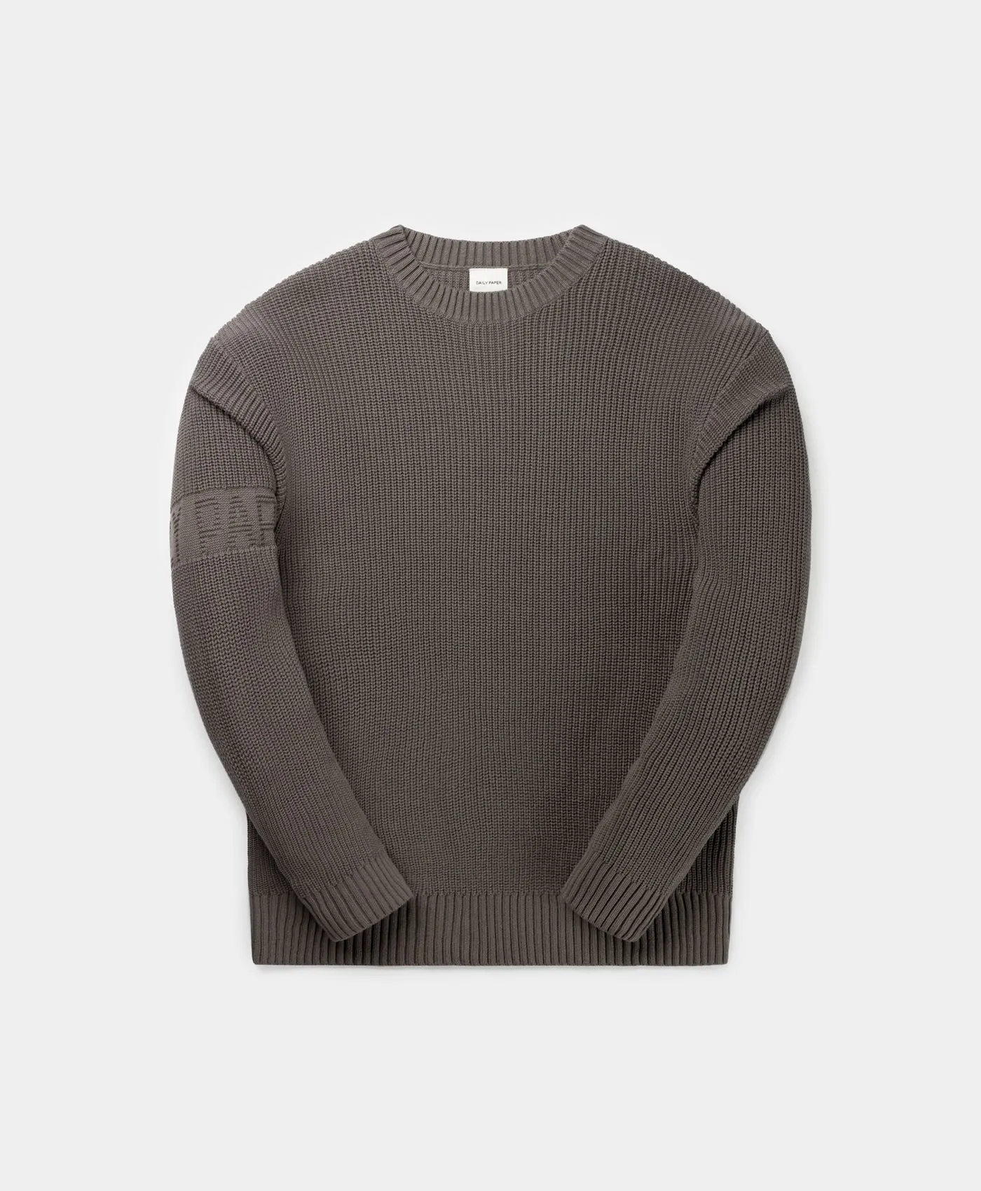 RABBIT GREY BAND KNIT SWEATER