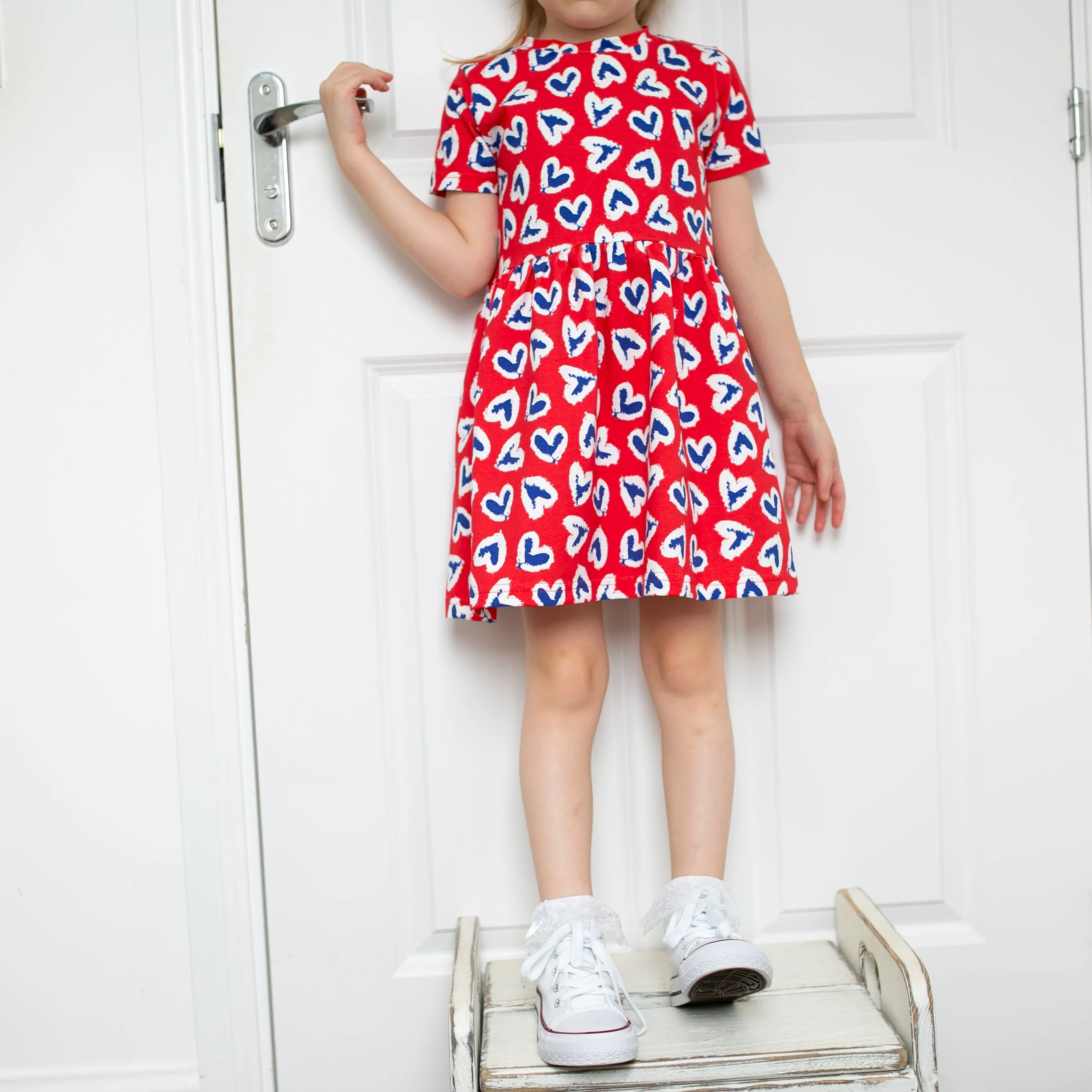 Royal heart print Dress