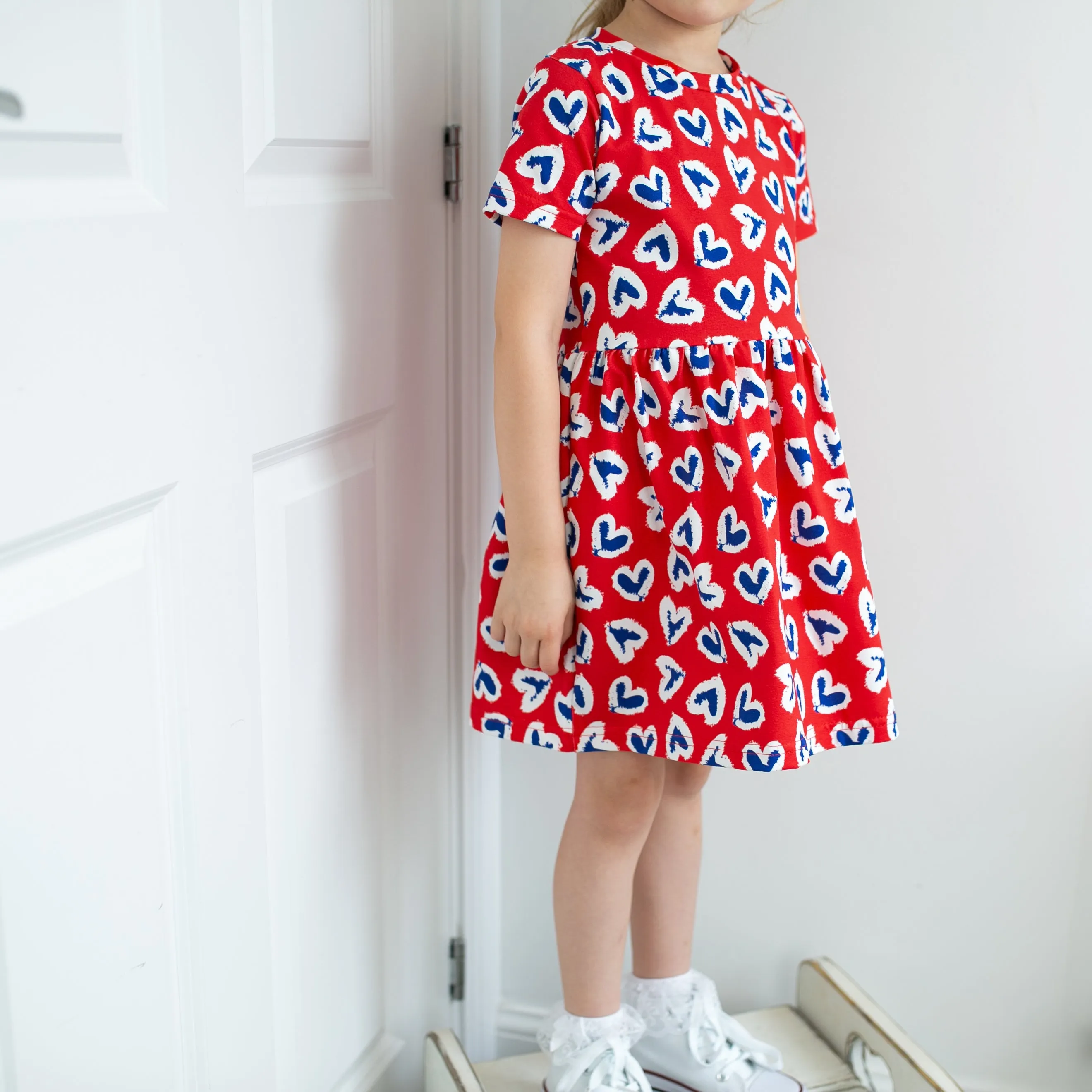 Royal heart print Dress