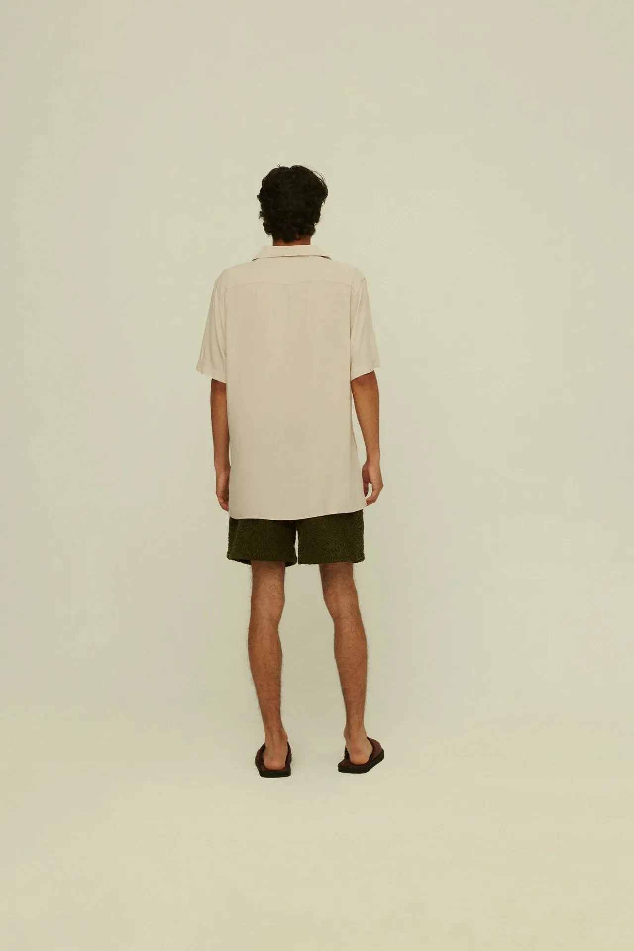 SAND PLAIN VISCOSE SHIRT