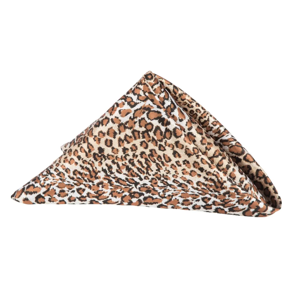 Satin Napkin 20"x20" - Leopard