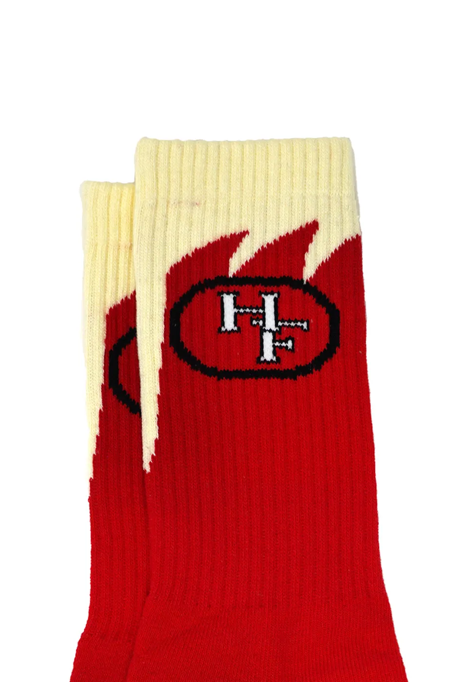 Shark Tooth Socks Red