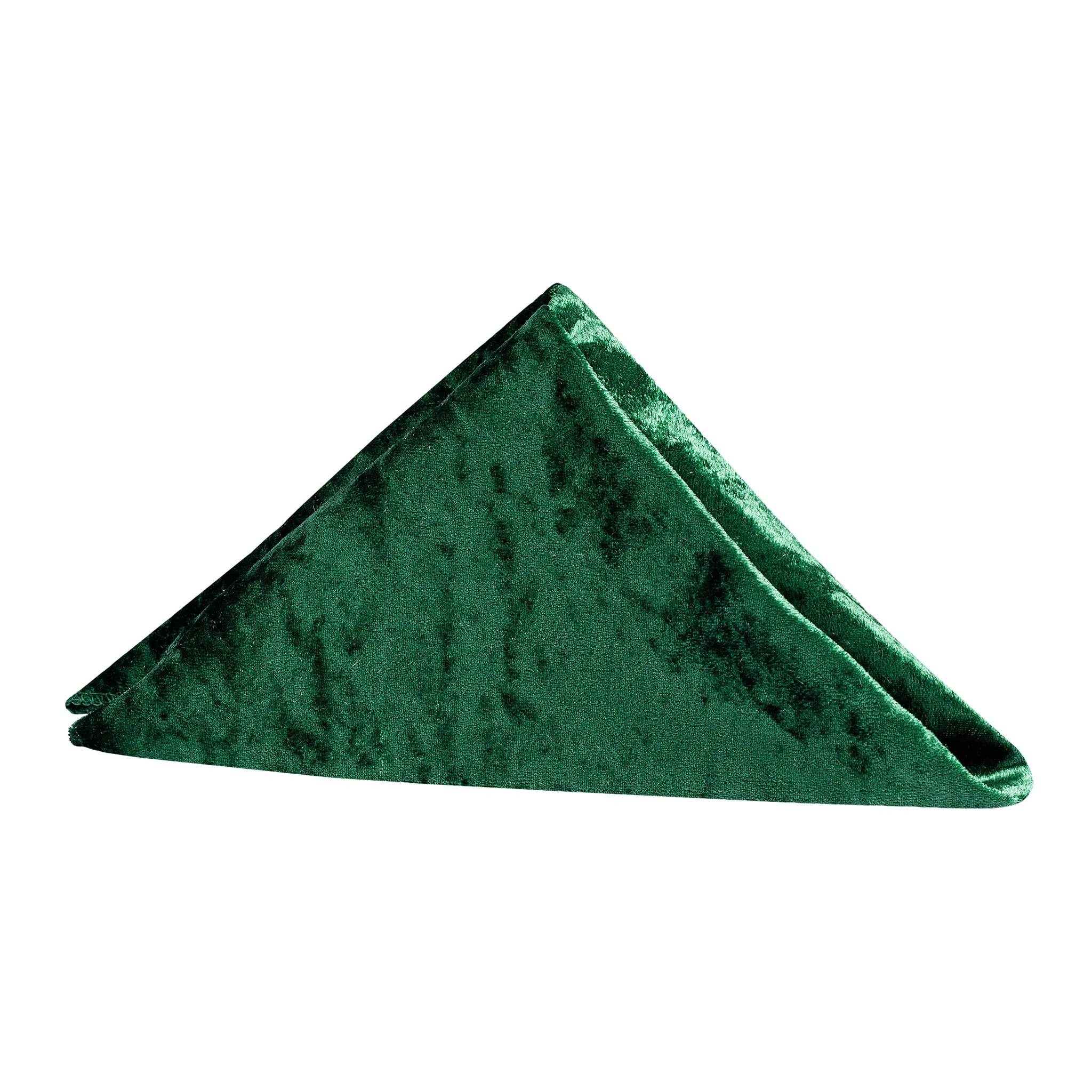 Velvet 20"x20" Linen Napkin - Emerald Green